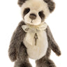 Charlie Bears Ticklish, a 29cm cream and brown plush bear with an ivory ribbon and a key charm