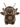 Plush toy resembling a bear with insect wings and antennae on a white background