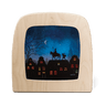 Toverlux Saint Nicholas silhouette by Vogel Geluk, 19 × 19 cm tissue-paper transparency