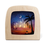 Wooden Toverlux Lamp with desert scene design