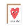 Worthwhile Paper I Love You greeting card — front