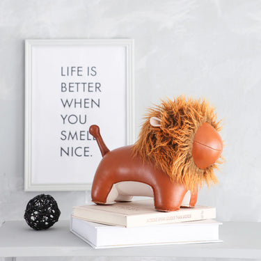 Zuny - Tan Lion Bookend