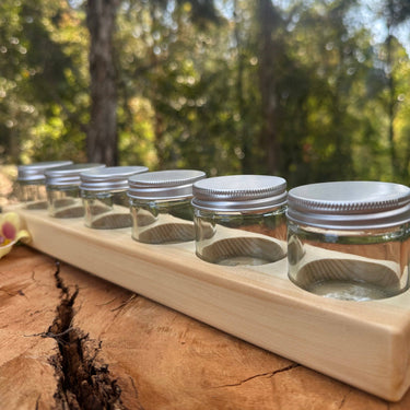 Eco Art & Craft Timber Paint Holder Set (Includes 6 Jars)
