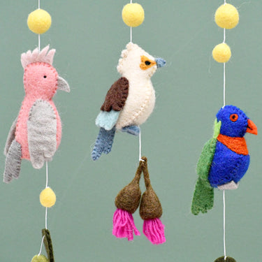 Tara Treasures Baby Nursery Mobile Hanging - Australian Birds