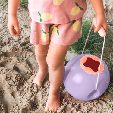 Ballo, No Spill Beach Bucket Lavender Peach