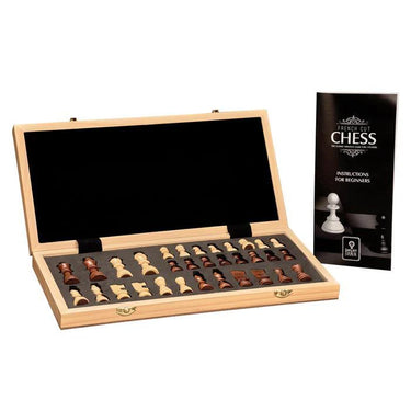 French Cut Chess Set in Wooden Box