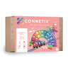 CONNETIX Pastel Mega Pack, 202 pieces in soft pastel colours with two car bases