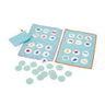 Quut Travel Games Bingo and Lotocolor, a 35 × 40 cm reversible microfibre board with 24 floating patches