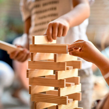 Kapla Blocks Building Planks - 100 Natural Set in Wooden Case