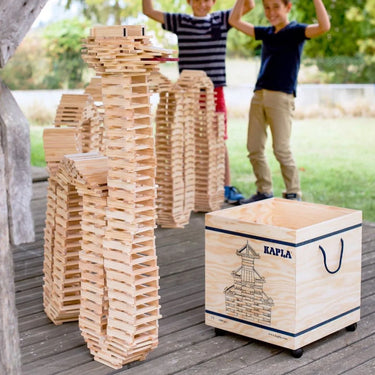 Kapla Blocks Building Planks - 1000 Natural Set - Large Deluxe Wooden Box