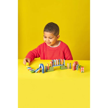 Kikkerland Kidoki Topple Twist Dominoes
