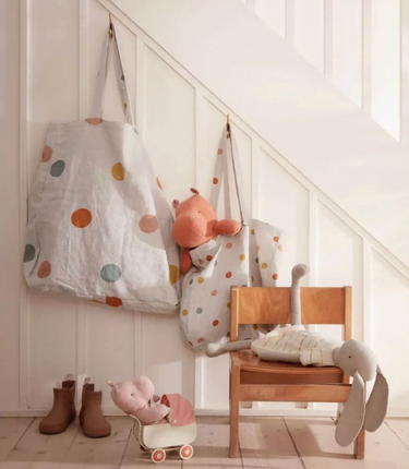 Maileg Tote Bag Multi Dots Large