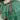 Close up of a tiered green tulle Christmas Tree cape with red candy cane and pom-pom detail