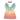 Pastel tiered dress with a gold glitter crown on a white background