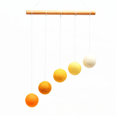 Tara Treasures Gobbi Felt Ball Mobile - different colour options