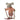 Maileg Stuffed mouse toy in a sweater and shorts with skis on a white background