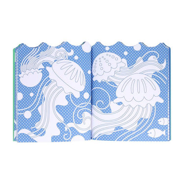 Petit Collage Colouring Book with Stickers - Ocean