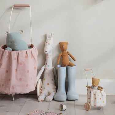 Maileg, Mouse Trolley Mini Multi Dots