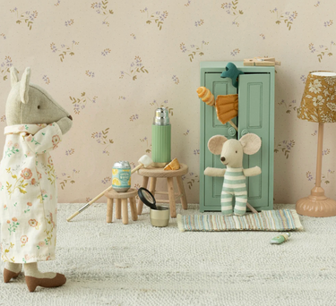 Maileg Miniature Thermos And Cups mint